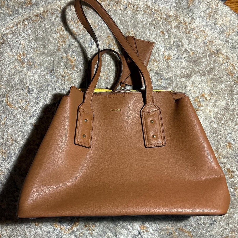 Aldo Tan Leather Tote Bag